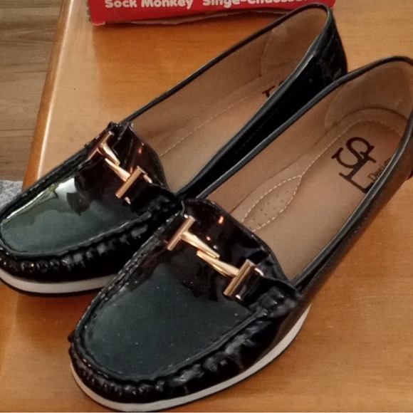 Sl Design Size 40 Black Wedge Shoes - Picture 1 of 3